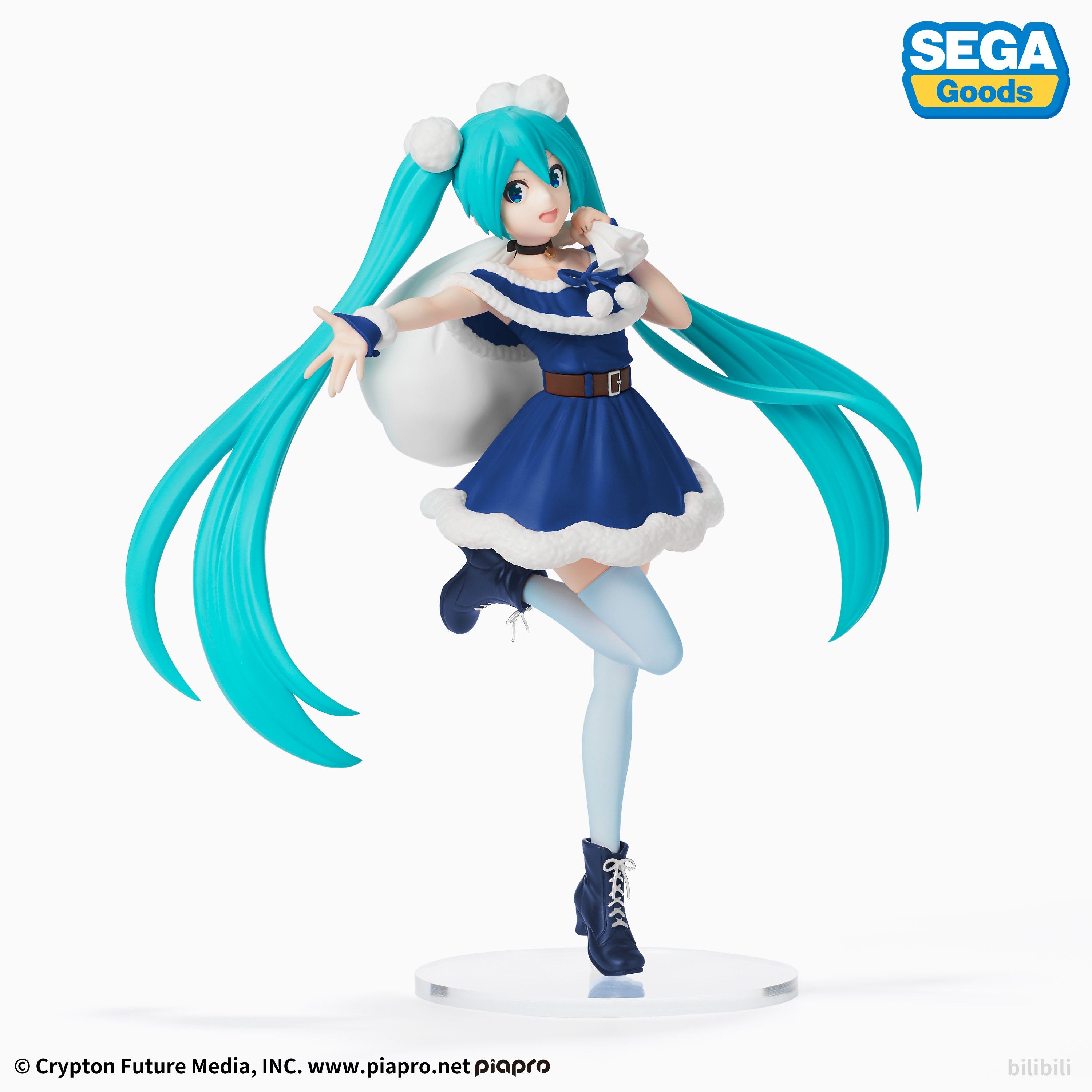 Фигурка Hatsune Miku: Hatsune Miku Christmas 2020 Blue SPM (22 см)