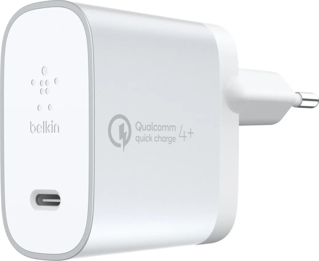 Сетевое зарядное устройство Belkin QC4 27W USB-C Home Charger USB-C Cable (F7U074vf04-SLV) от 1С Интерес