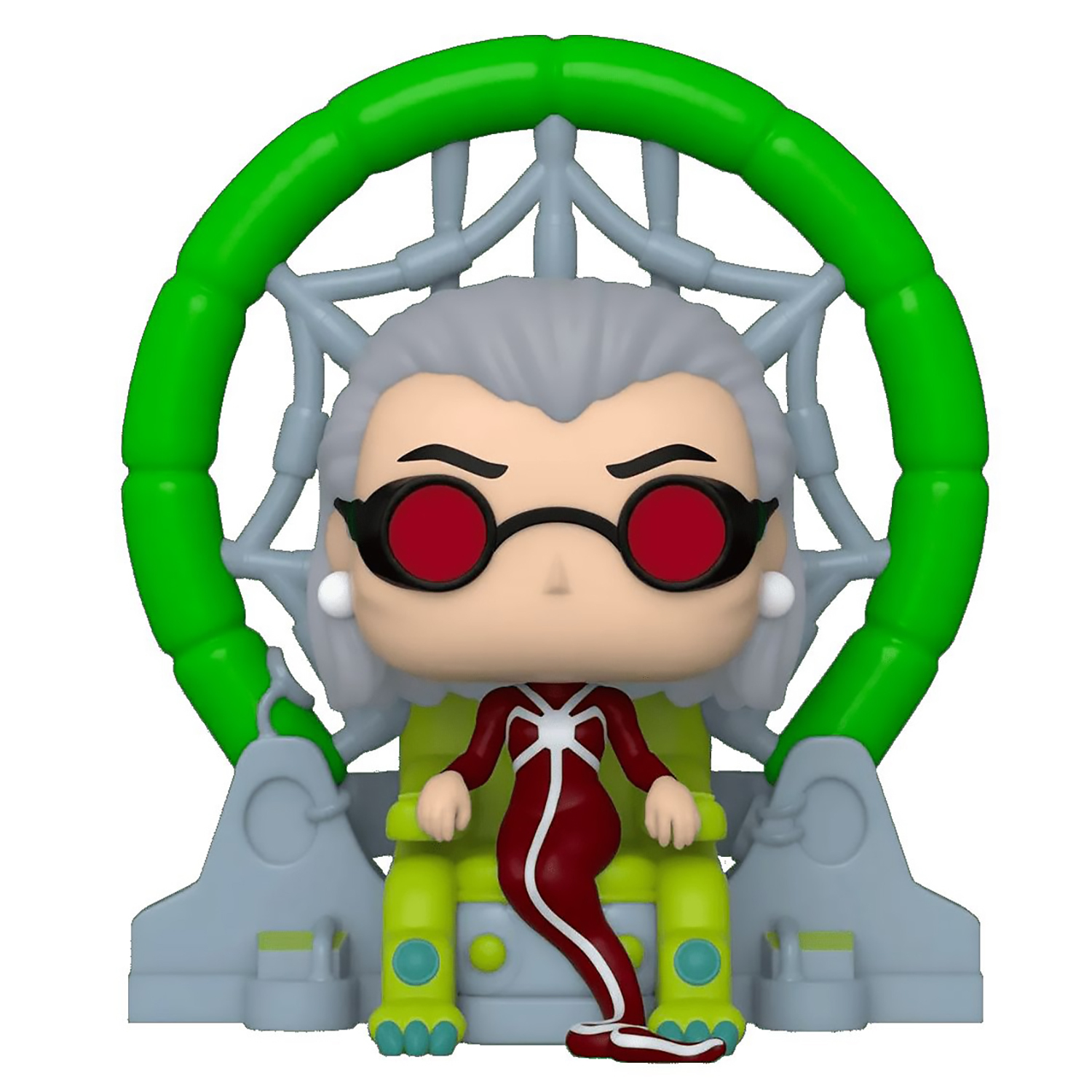 цена Фигурка Funko POP Deluxe Animation Marvel: Spider-Man The Animated Series – Madame Web Bobble-Head Exclusive (9,5 см)