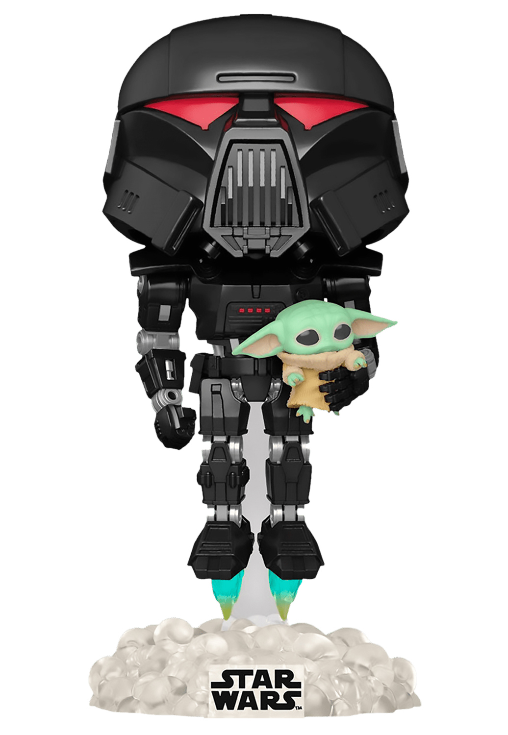 

Фигурка Funko POP: Star Wars Mandalorian – Dark Trooper With Child Chase Bobble-Head Exclusive (9,5 см)