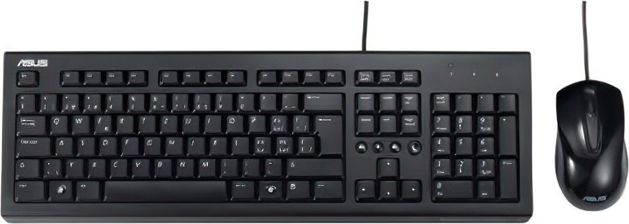 Набор клавиатура + мышь ASUS U2000 проводные для PC (черный) (90-XB1000KM00050) от 1С Интерес
