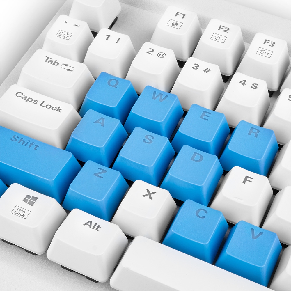 Набор клавиш Sharkoon Skiller SAC14 (белый/голубой) от 1С Интерес