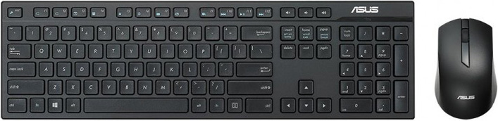 

Комплект клавиатура + мышь ASUS W2500 беспроводные для PC (черный) (90XB0440-BKM040)