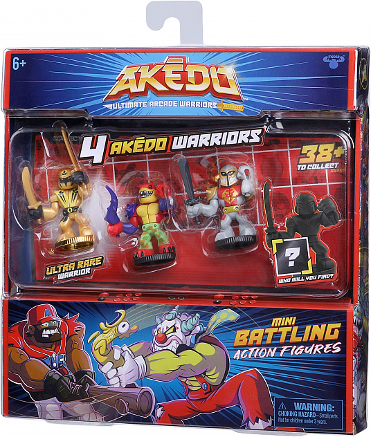 

Коллекционный игровой набор Akedo 4 фигурки – 2 (в ассортименте)