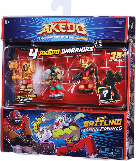 Коллекционный игровой набор Akedo 4 фигурки – 3 (в ассортименте)