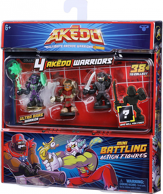 

Коллекционный игровой набор Akedo 4 фигурки – 6 (в ассортименте)