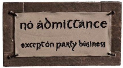 

Магнит The Lord Of The Rings: No Admittance