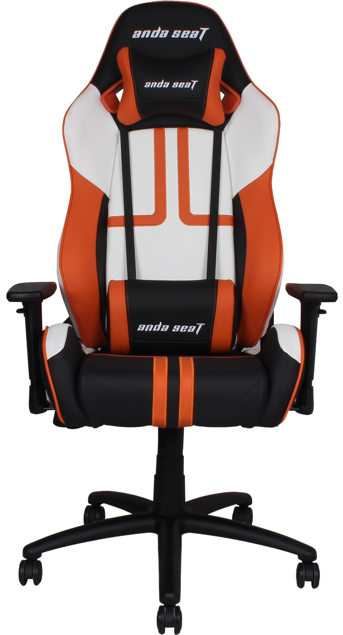 Кресло игровое Anda Seat Viper (чёрный/оранжевый/белый) от 1С Интерес