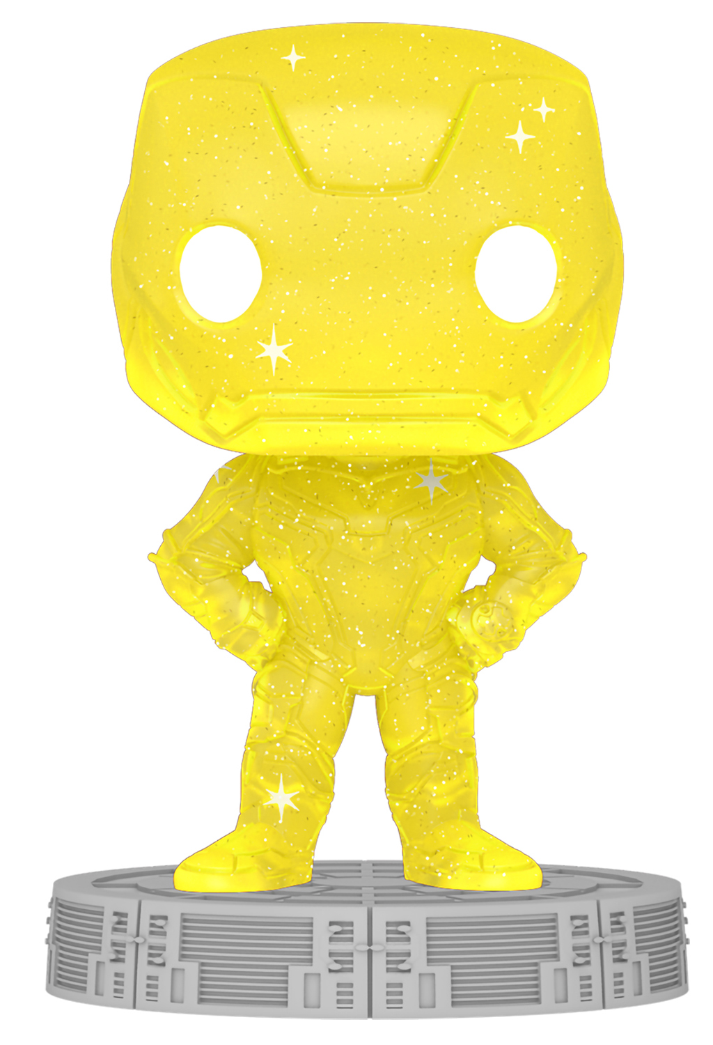 Фигурка Funko POP Art Series: Marvel Infinity Saga – Iron Man Yellow With Case Bobble-Head Exclusive (9,5 см)