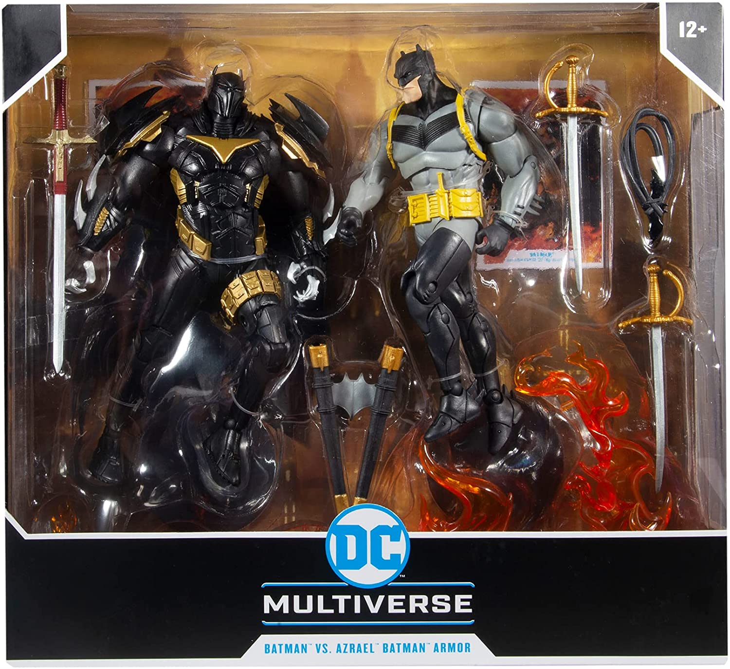 цена Набор фигурок DC Multiverse: Batman White Knight Vs Azrael Batman Armor (18 см)