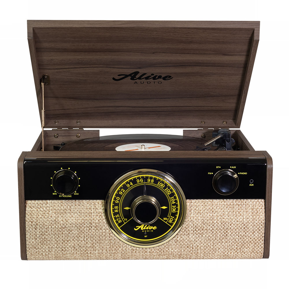 

Виниловый проигрыватель Alive Audio Fusion Dark Wood c Bluetooth и FM-радио
