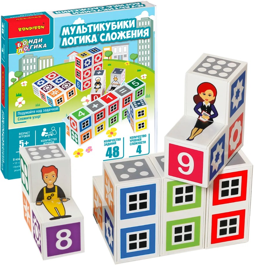 

Настольная игра Мультикубики: Логика сложения