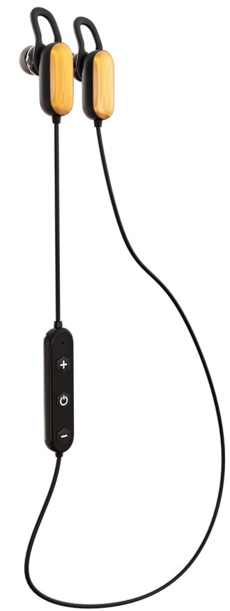 Наушники More choice BG10 Bluetooth с шейным шнурком и микрофоном (Gold) от 1С Интерес
