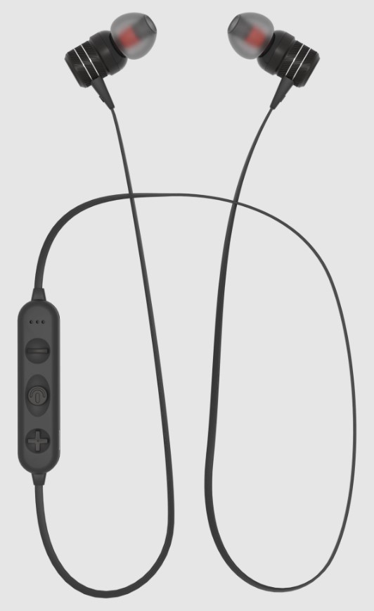 Наушники More choice BG20 Bluetooth вакуумные с шейным шнурком (Black) от 1С Интерес