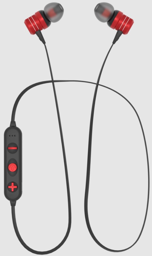 Наушники More choice BG20 Bluetooth вакуумные с шейным шнурком (Red) от 1С Интерес