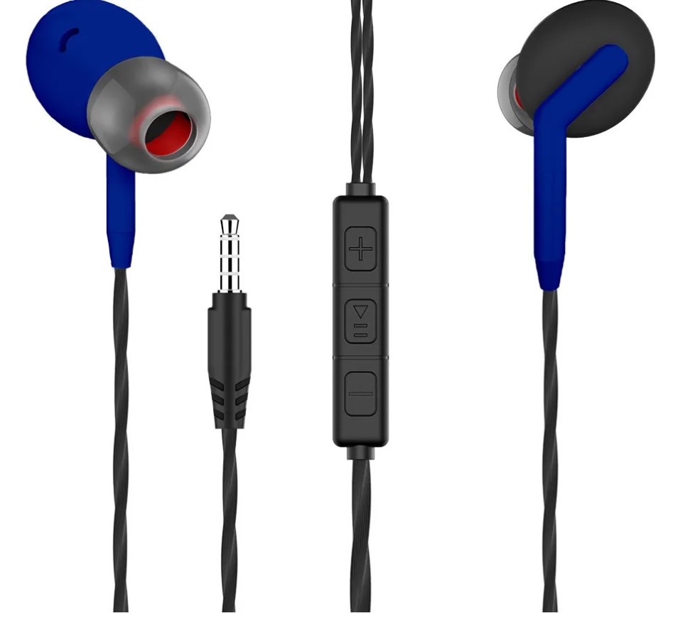 Наушники More Choice G40 проводные вакуумные с микрофоном и AUX разъёмом 3.5 mm (Blue) от 1С Интерес