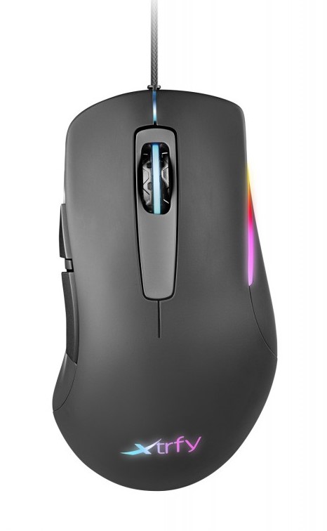 

Мышь Xtrfy M1 игровая, проводная, оптическая, RGB подсветка (чёрный)