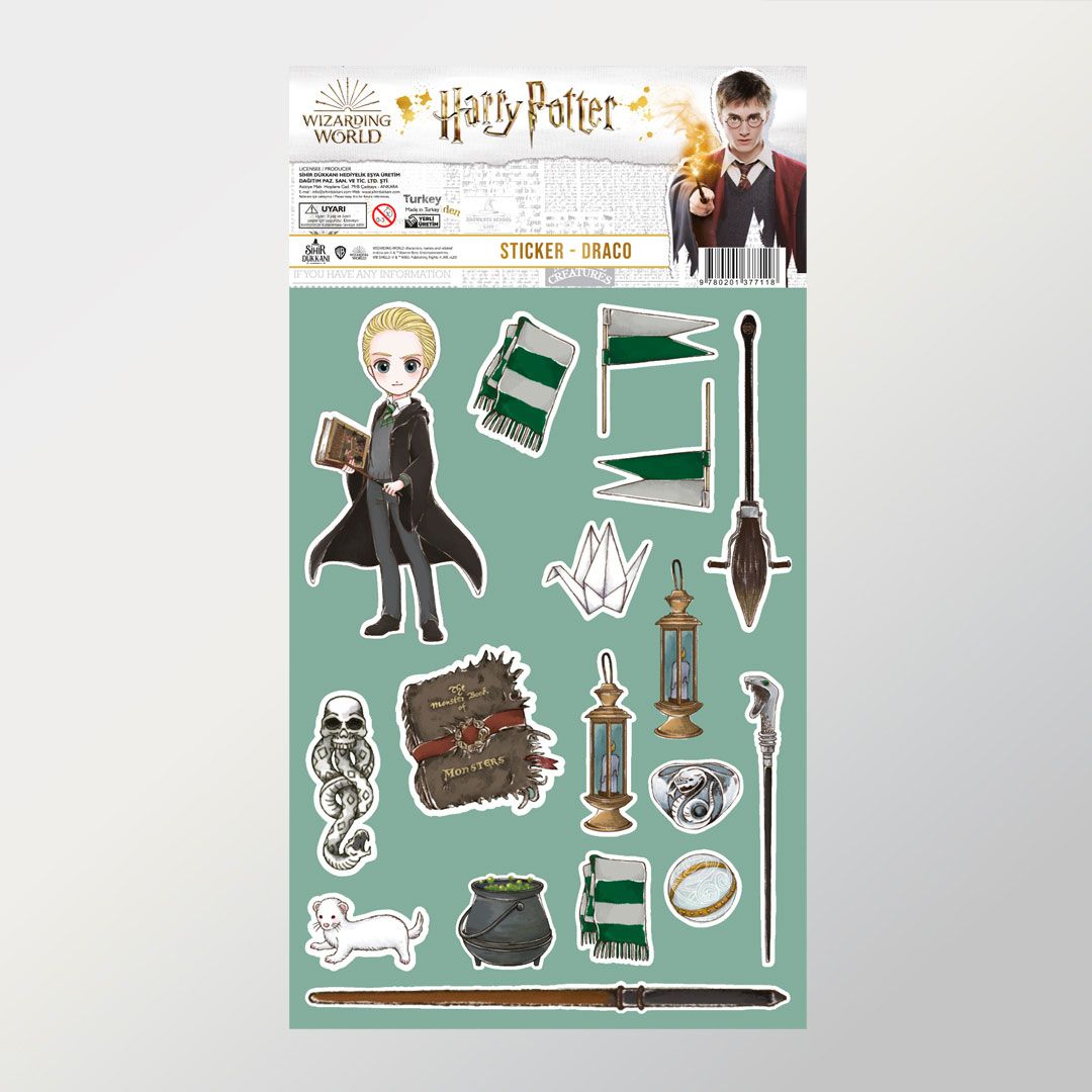 Набор наклеек Harry Potter: Anime Draco Malfoy