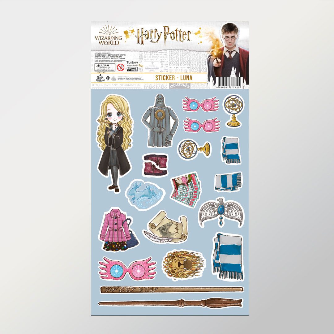 Набор наклеек Harry Potter: Anime Luna Lovegood