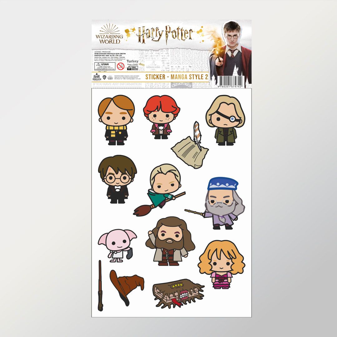 цена Набор наклеек Harry Potter: Characters Manga Style Ver.2