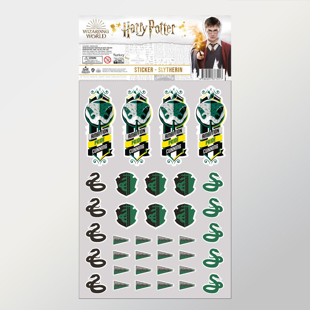 цена Набор наклеек Harry Potter: Slytherin