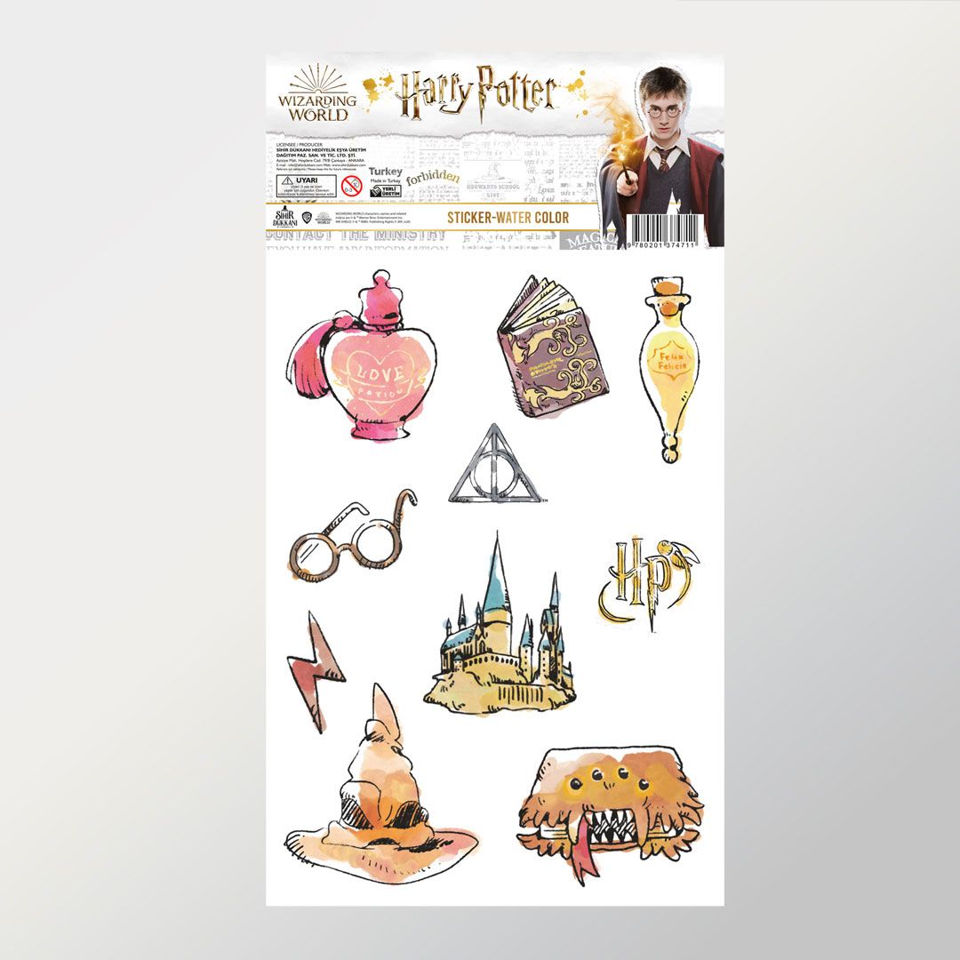 цена Набор наклеек Harry Potter: Water Colors