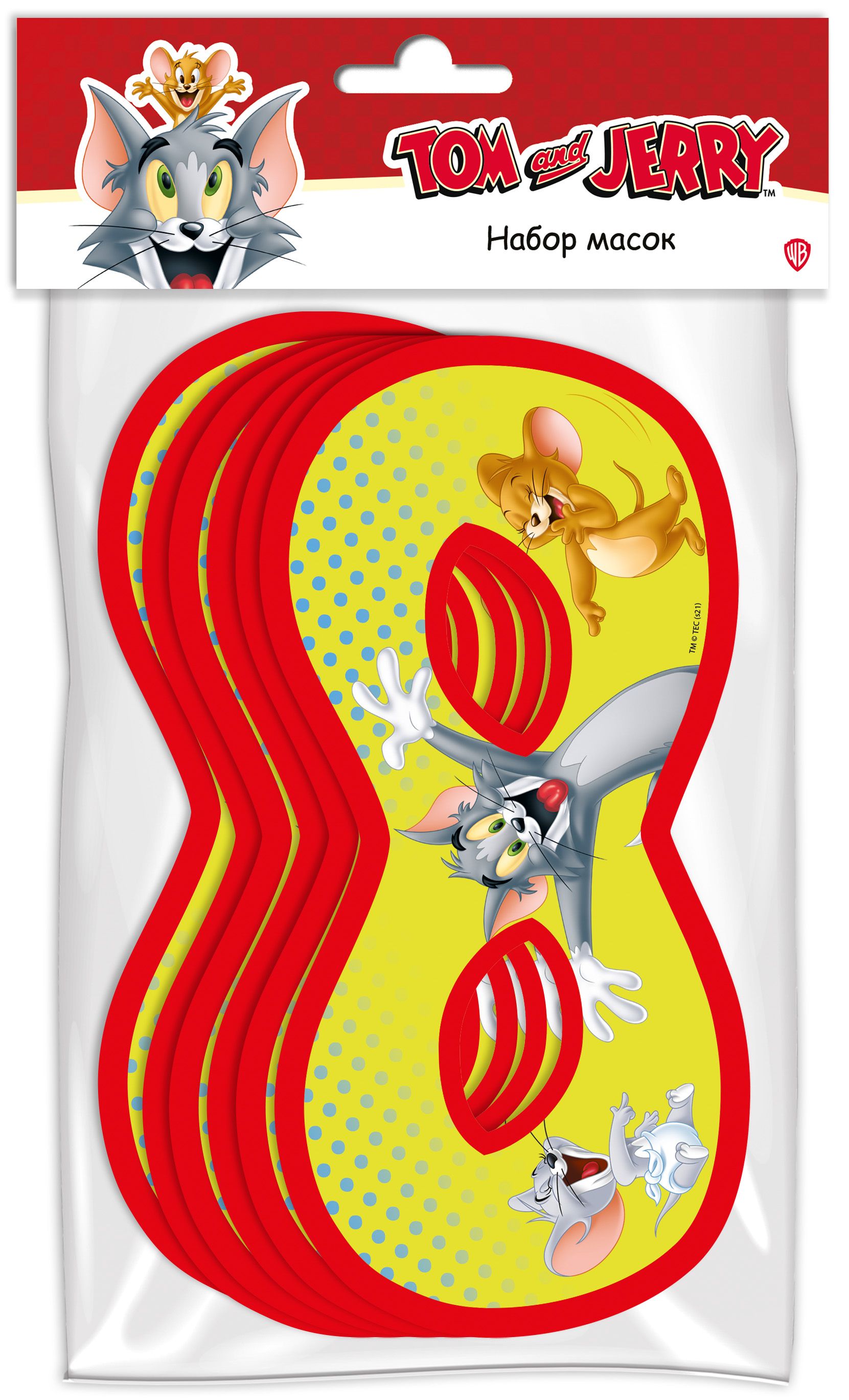 Набор масок Tom And Jerry (6 шт) от 1С Интерес