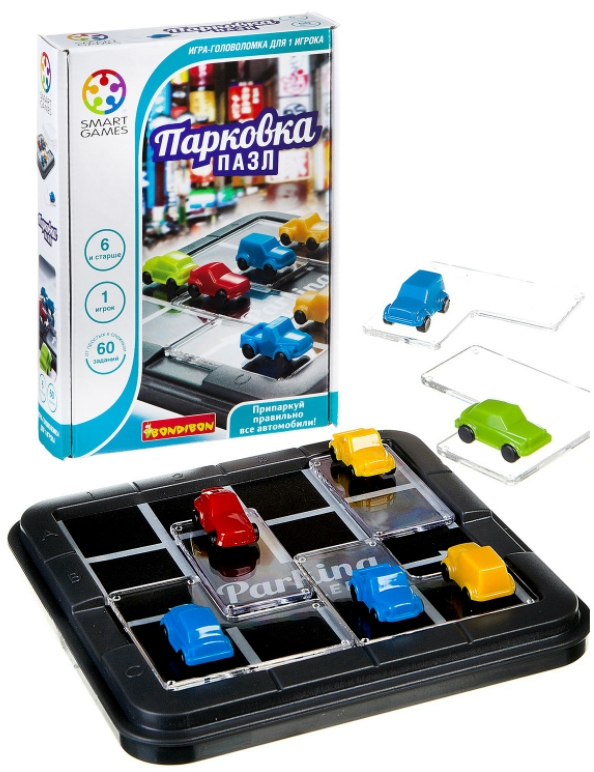 

Компактная настольная игра-головоломка Smart Games: Парковка