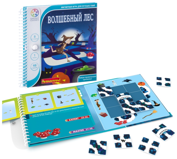 

Логическая магнитная игра для путешествий Smart Games: Волшебный лес
