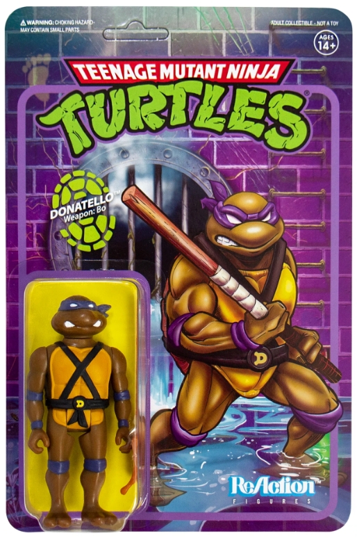 цена Фигурка ReAction Figure Teenage Mutant: Ninja Turtles – Donatello (9 см)