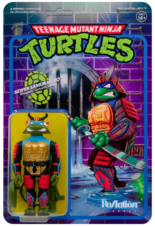цена Фигурка ReAction Figure Teenage Mutant: Ninja Turtles – Wave 3 – Samurai Leonardo (9 см)