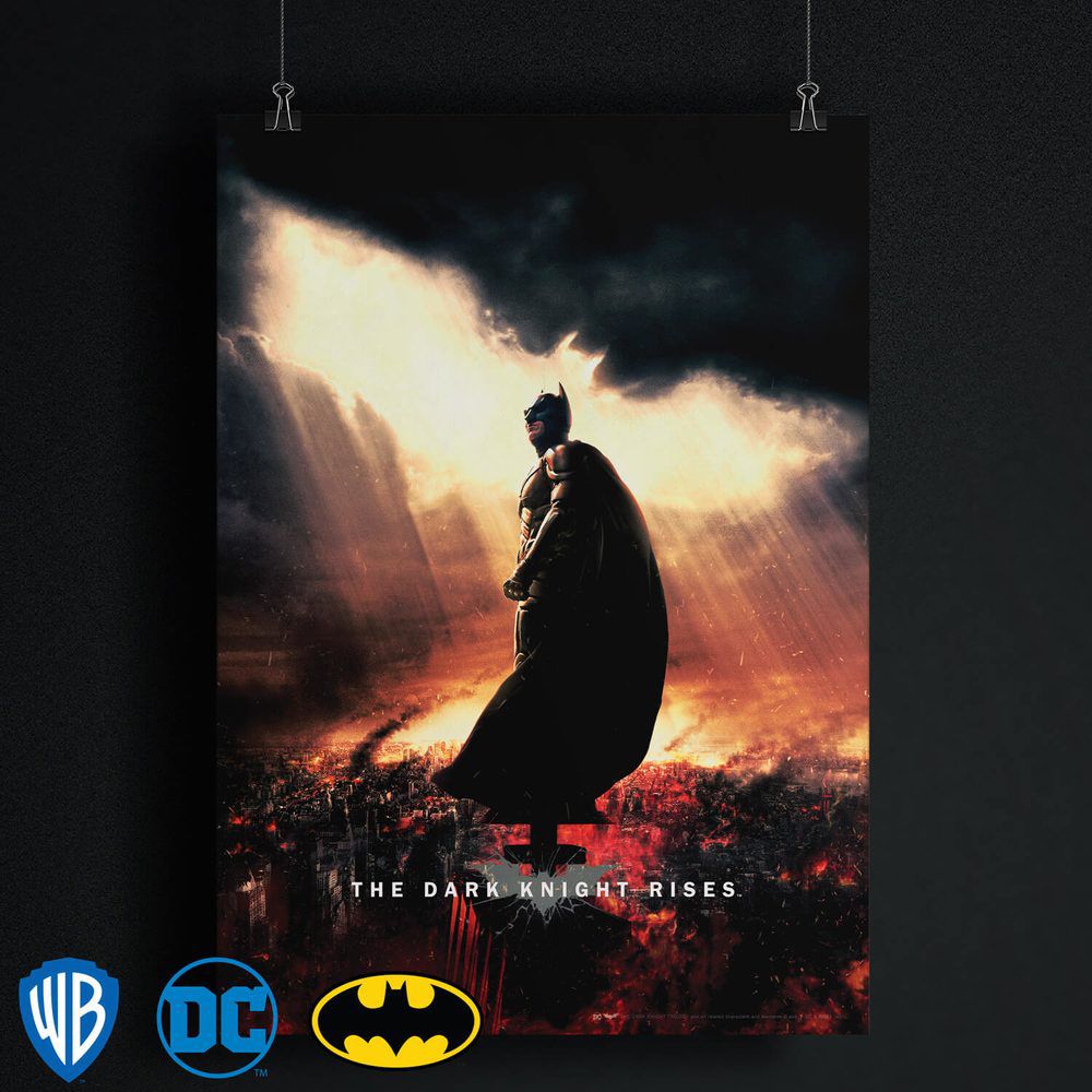 Постер DC Comics: Тёмный рыцарь – Огонь от 1С Интерес