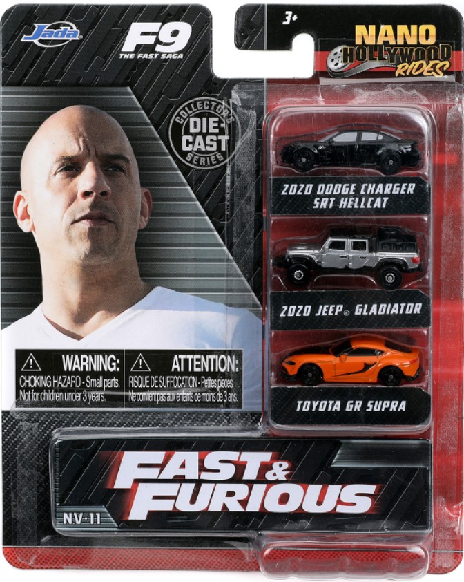 

Набор машинок Hollywood Rides: Fast & Furious (3 шт.)