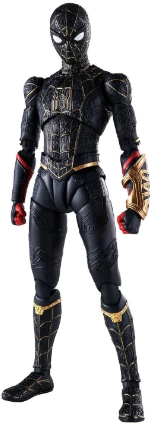 Фигурка S.H.Figuarts Marvel: Spider-Man – No Way Home [Black & Gold Suit] Special Set (15 см)