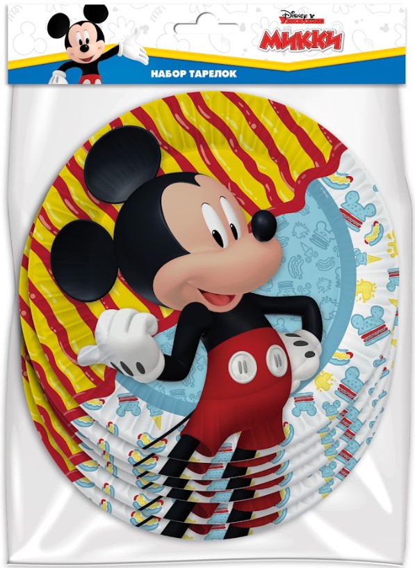 

Набор бумажных тарелок Mickey Mouse 3D (180 мм, 6 шт)