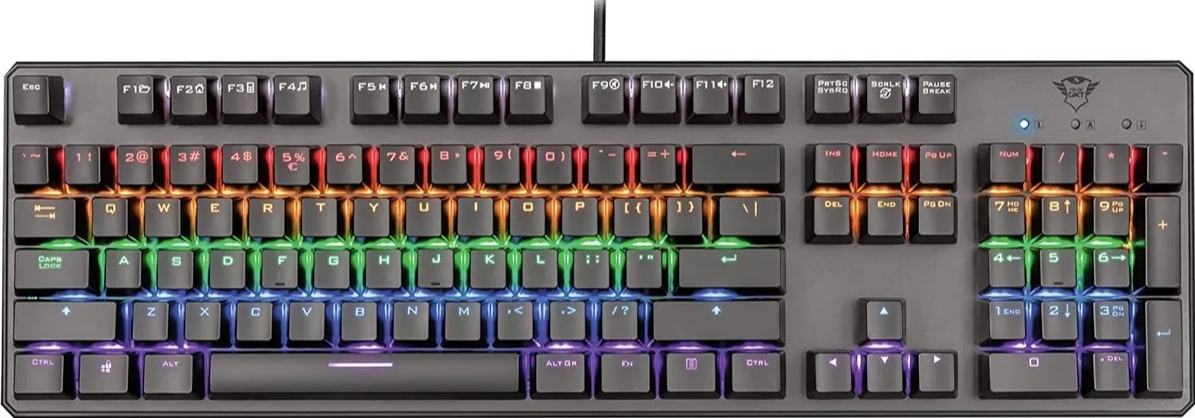 Клавиатура Trust GXT 865 Asta mechanical keyboard игровая механическая для PC (22630) клавиатура trust xalas numeric