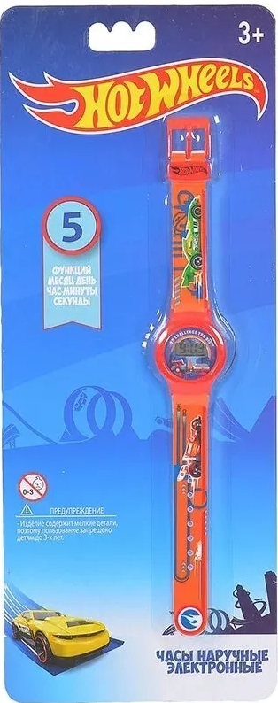 

Часы наручные Hot Wheels (электронные) (оранжевый, красный)