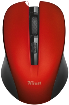 

Мышь Trust Mydo Silent Click Wireless беспроводная бесшумная для PC (красный)