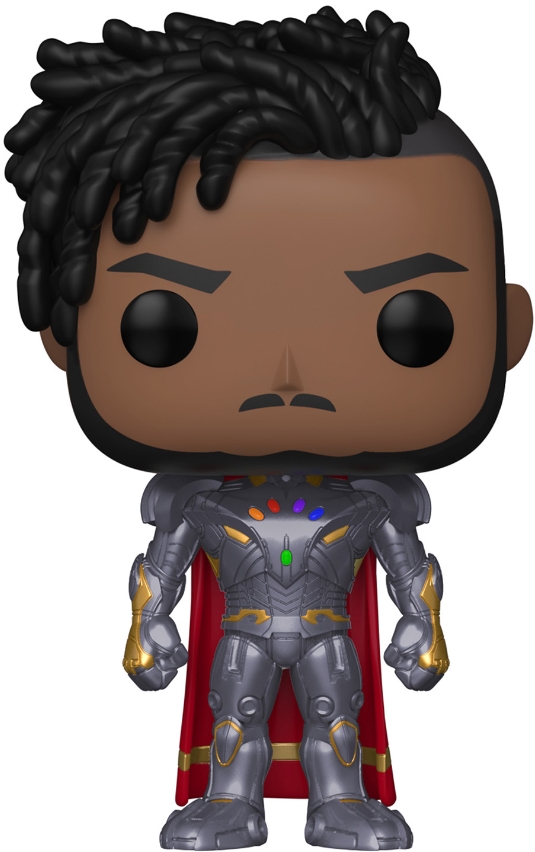 Фигурка Funko POP: Marvel What If...? – Infinity Killmonger Bobble-Head (9,5 см) фото