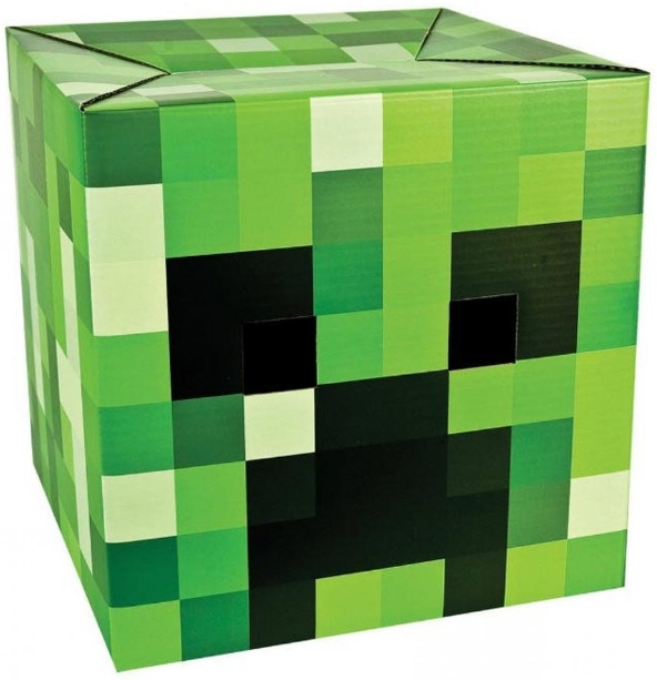 

Маска-голова Minecraft: Крипер (картон)