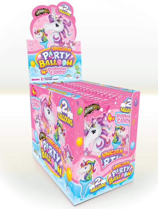 Шипучие конфеты Johny Bee Unicorn Party Ballon