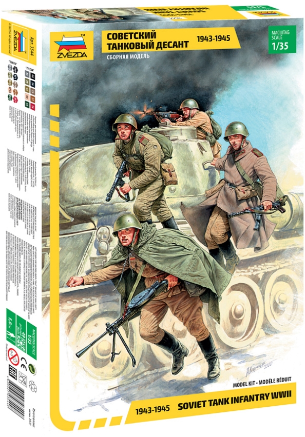 

Сборная модель Советский танковый десант – 1943–1945 гг