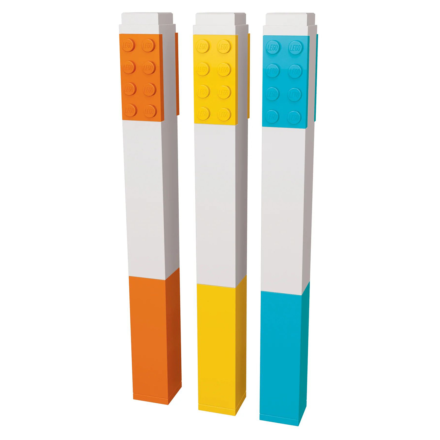 Набор цветных маркеров Lego Classiс: оранжевый, желтый, голубой (3 шт)