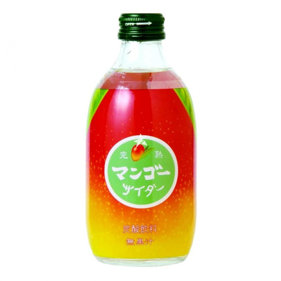 Напиток газированный (японский сидр) Tomomasu – Спелый манго (300 мл)