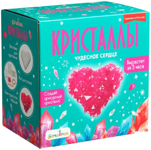 

Набор для экспериментов Кристаллы: Сердце красное