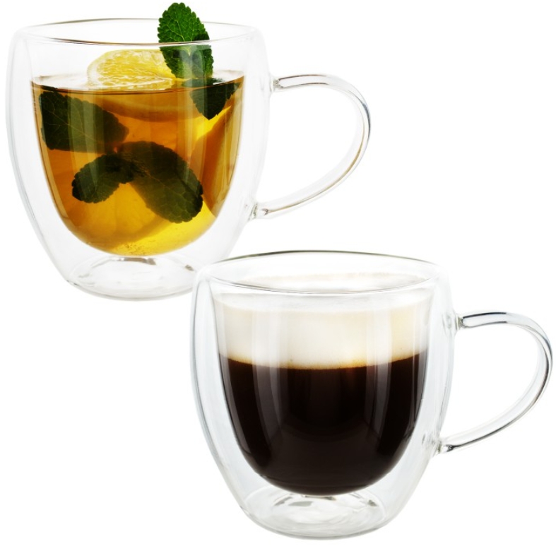 Набор термокружек с двойными стенками 2-Pack (стекло, 280 мл.) - купить ...