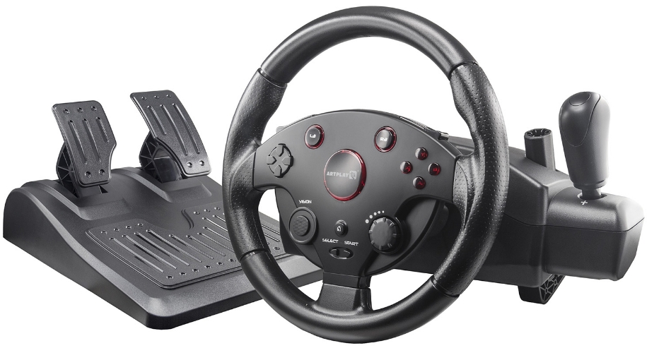 

Руль Artplays Street Racing Wheel Turbo C900 для PS4 (совместим с PS3, ПК, Xbox One, Xbox 360)