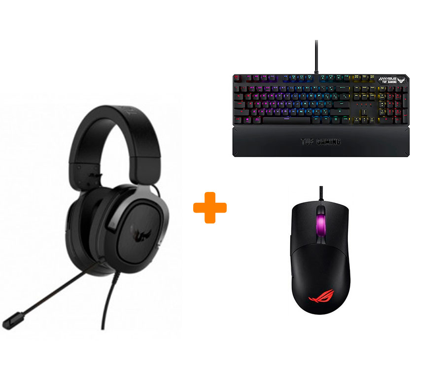 

Набор «ASUS Start Gaming 3» (Мышь, клавиатура, гарнитура)