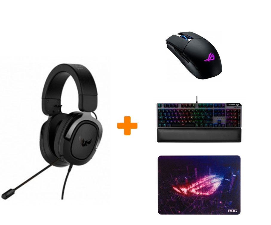 

Набор «ASUS Start Gaming 2» (Мышь, клавиатура, гарнитура, коврик)