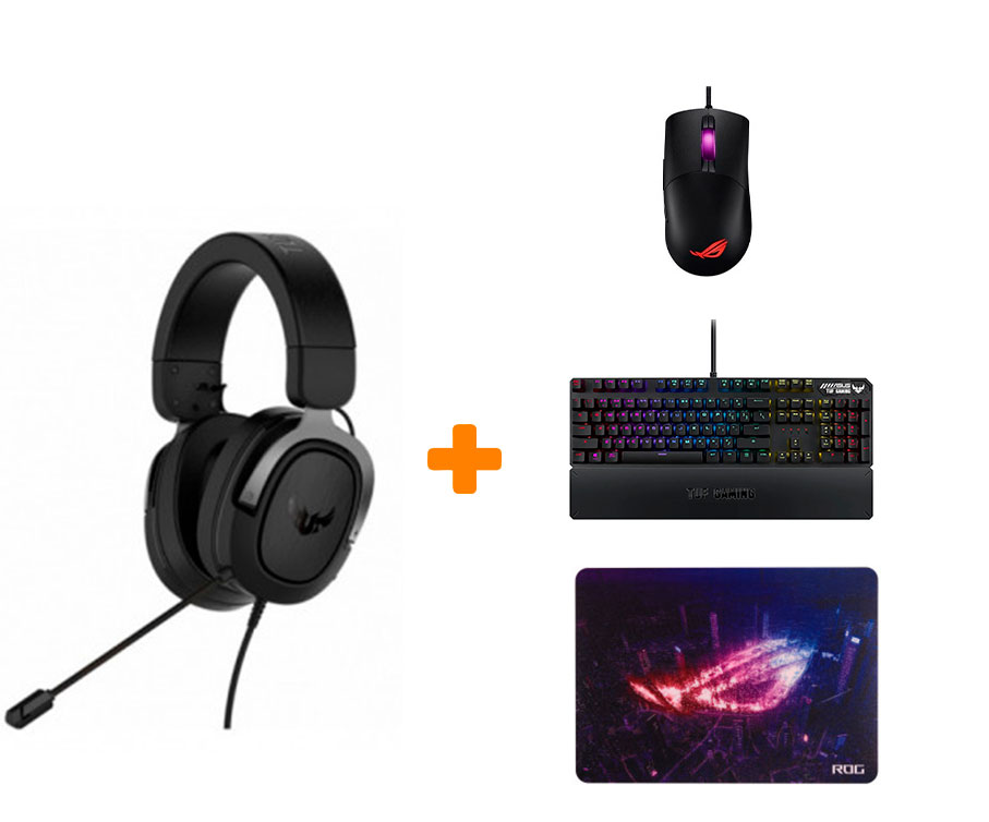 

Набор «ASUS Start Gaming 1» (Мышь, клавиатура, гарнитура, коврик)